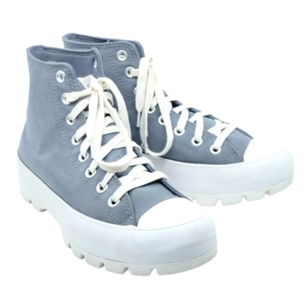 CONVERSE~Lugged Chuck Taylor Steel Blue Platform SHOES 571165C SIZE 9 - Picture 2 of 6